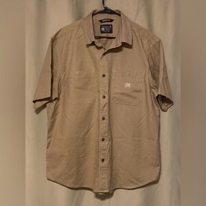 Carhartt Rugged Flex @ Relaxed fit Midweight Canvas Short Sleeve Shirt Men’s XL